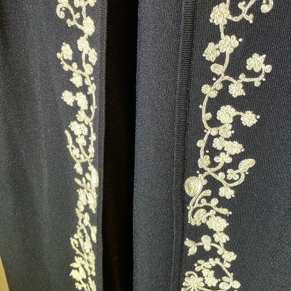 Grace Dane Lewis 2 pc Rayon/Nylon long jacket (XL) and palazzo pant (L). Sheen. - Picture 3 of 14